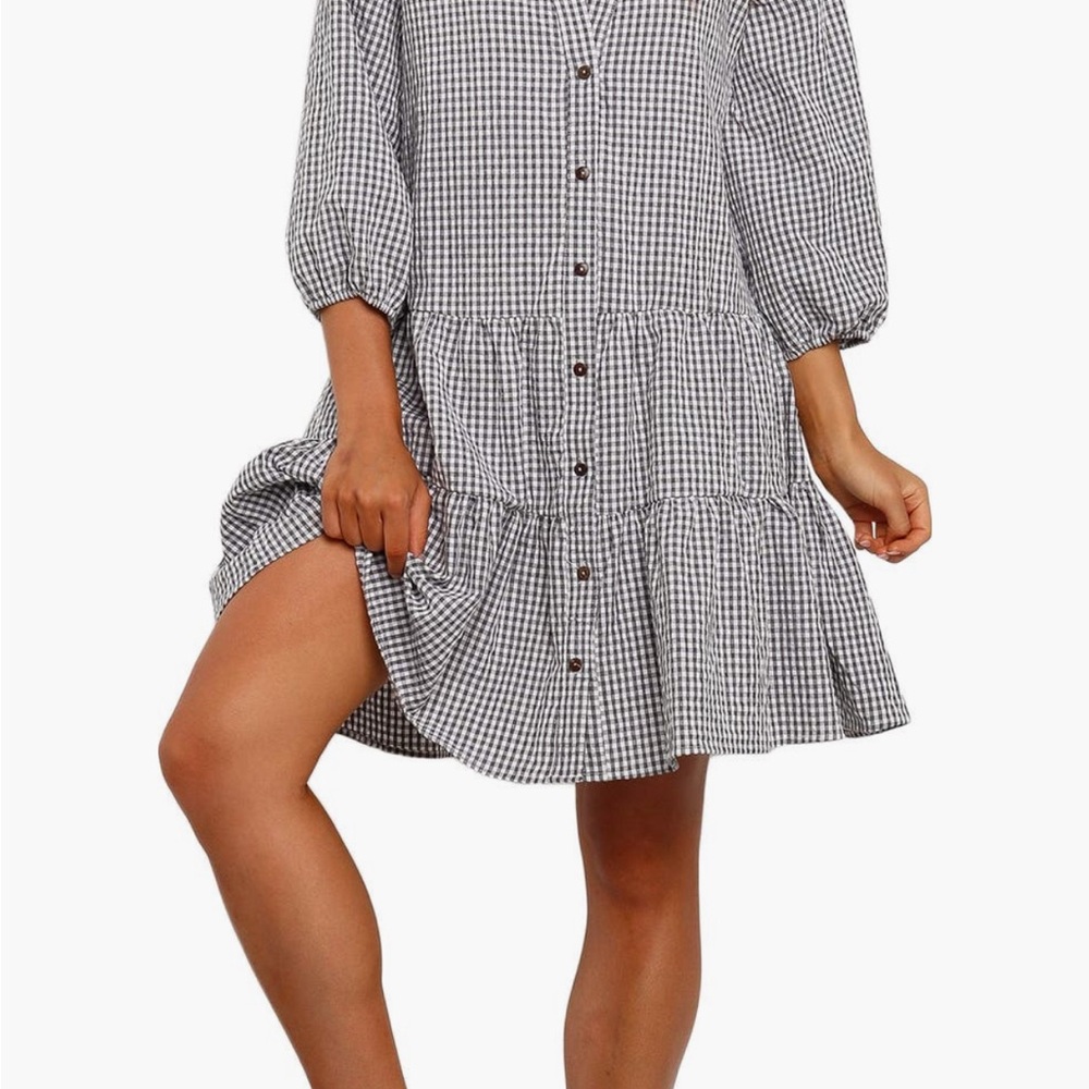 Petal & Pup Checkered Dress